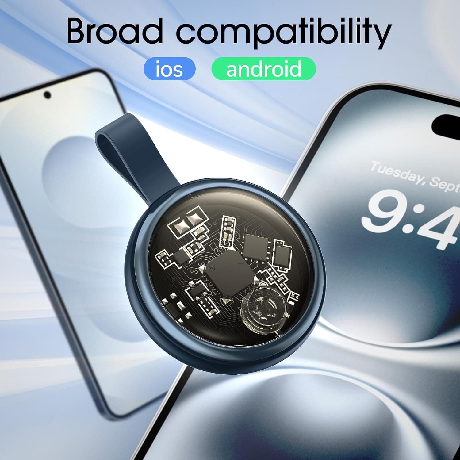 Air Tracker Tags 4-Pack iOS and Android Compatible Bluetooth Finders with 60-Meter Range, IP67 Waterproof Design and Left Behind Reminders — 3 of 5