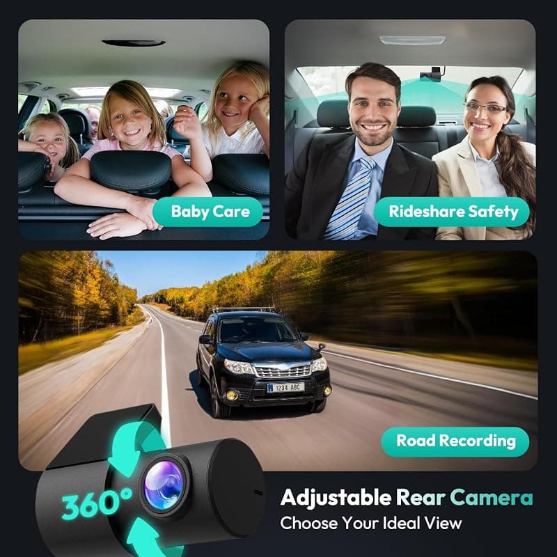 BOTSLAB G980H 4K STARVIS Dash Cam Front and Rear with 64GB Card, Built-In GPS, Voice Control and Superior Night Vision Recording Capabilities — 5 of 5