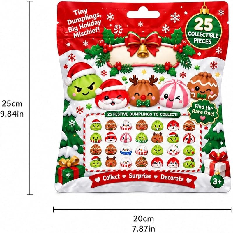 Advent Calendar 2026 Christmas 24 Days Squishies for Adults Featuring Daily Surprises Festive Holiday Toys and Stress Relief Soft Novelty Gifts — 4 of 5