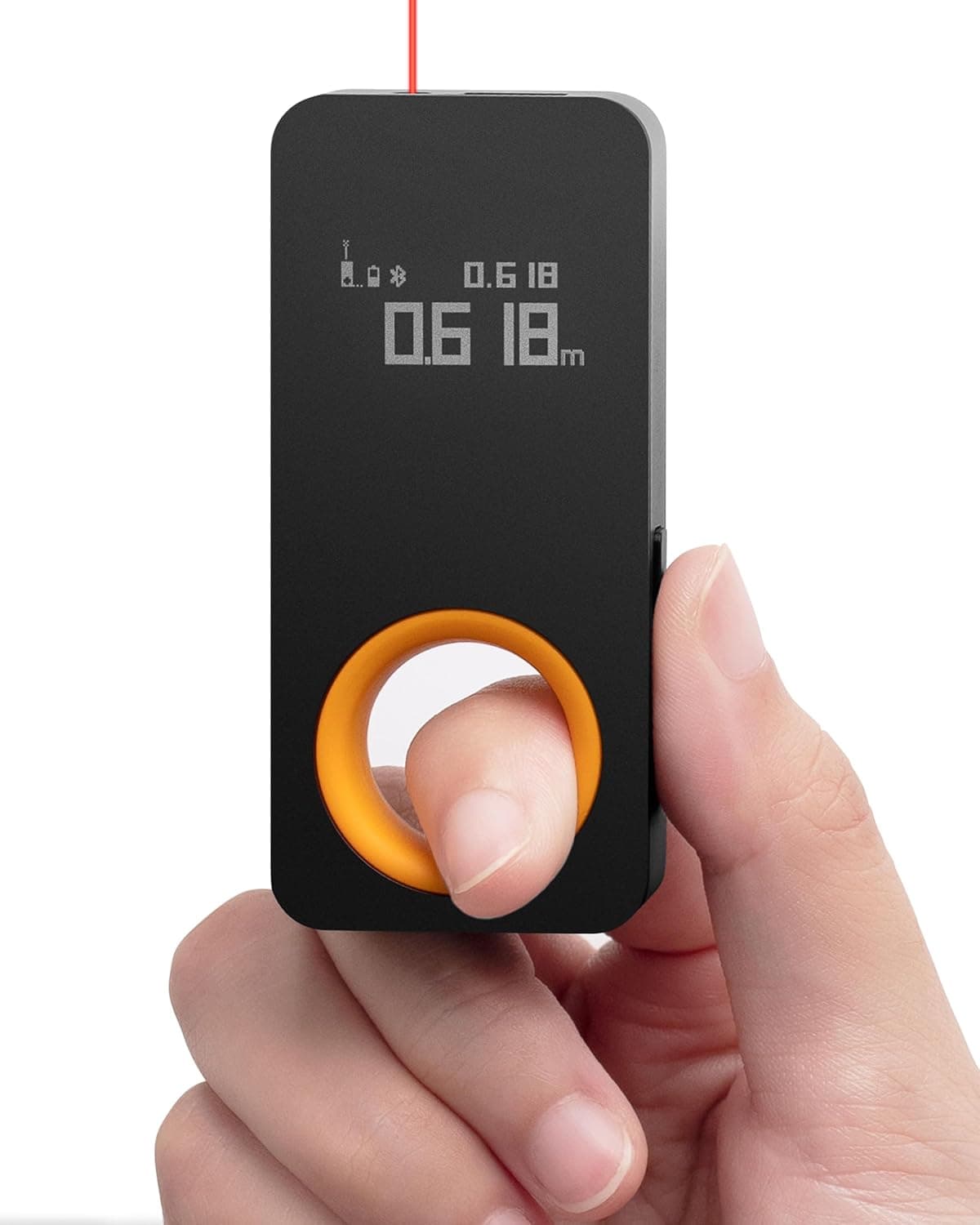 HOTO Pocket-Size Laser Measuring Tool Compact EDC Gadget with Digital Display and Rechargeable Battery
