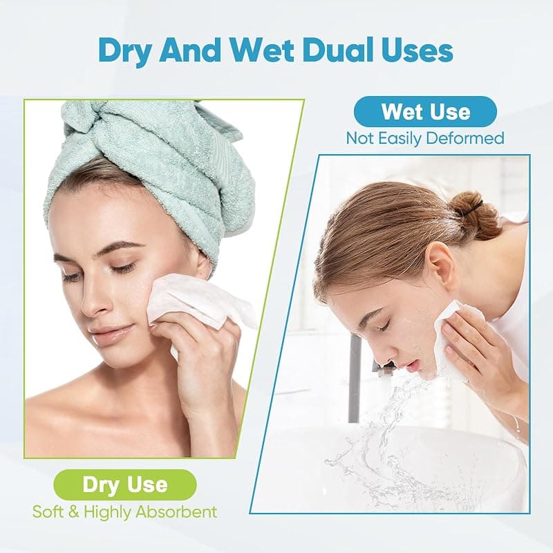 AlDEA Disposable Face Towels 100Ct Pack for Sensitive Skin with Soft Gentle Texture and Ultra-Absorbent Daily Cleansing Performance — 3 of 5