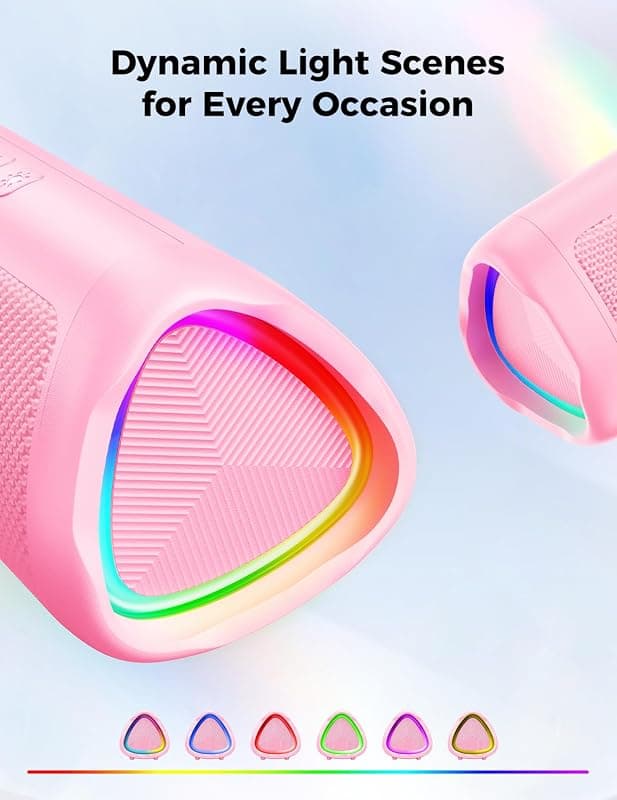 Bluetooth Speaker with 20W HD Sound, Portable Wireless Design, IPX5 Waterproof Rating, 24-Hour Playtime and TWS Pairing for Outdoor and Party Use — 3 of 5
