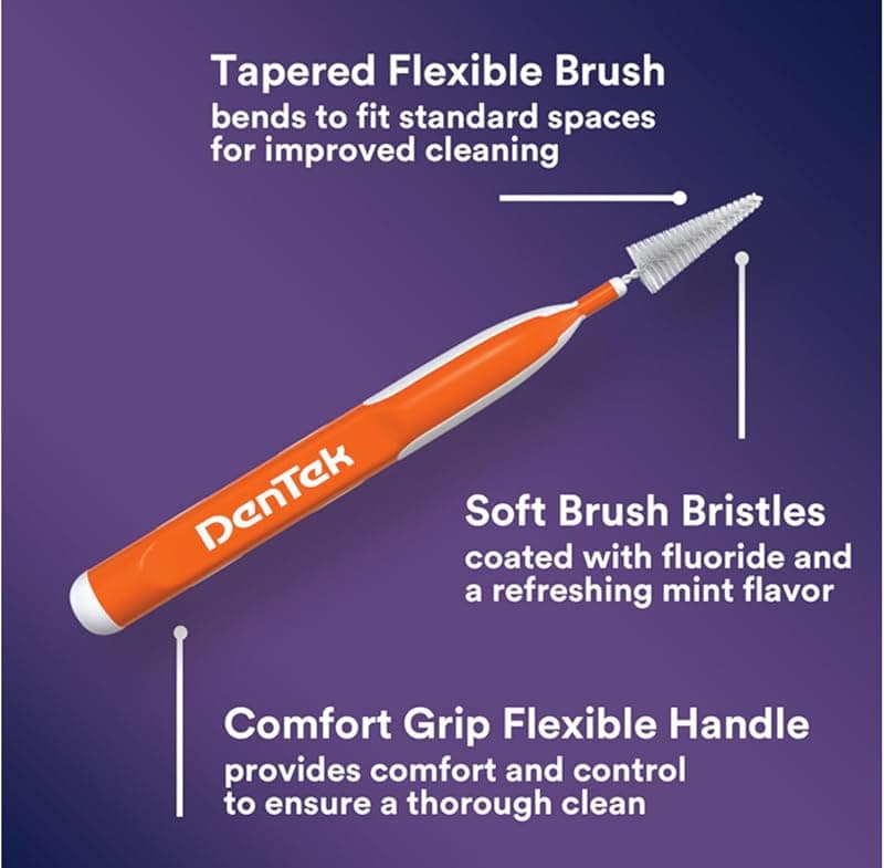 DenTek Easy Brush Interdental Cleaners 16 Count Tight Space Dental Brushes with Durable Wire and Minty Flavor for Daily Gum Health Care Routine — 3 of 4