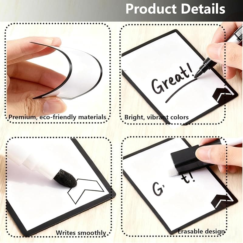 MTG Dry Erase Tokens Set of 60 Reusable Double-Sided Blank Cards with Writable Surface, Easy Wipe Clean Design and Sturdy Gaming Card Stock — 4 of 5