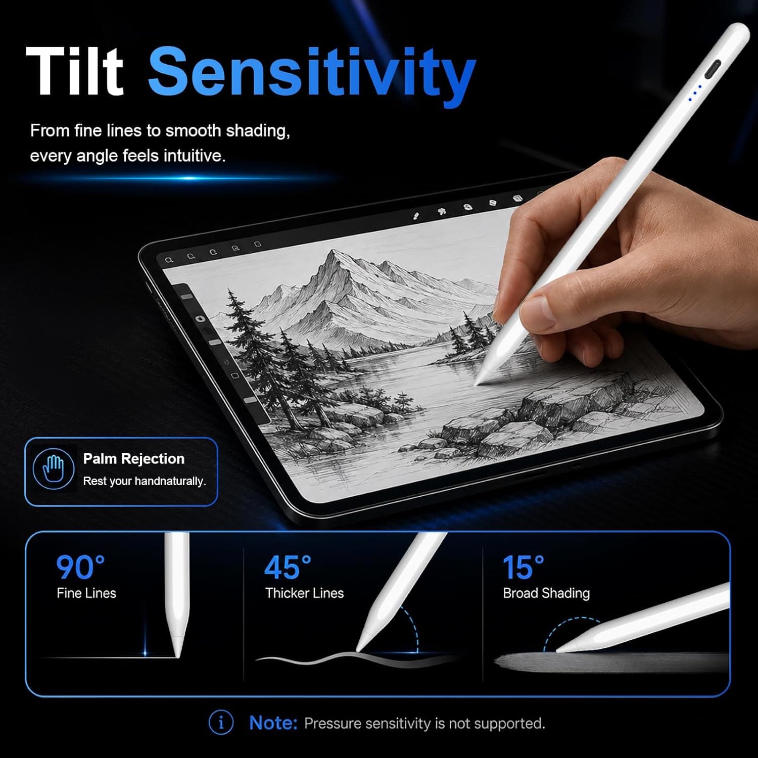 HATOKU Stylus Pen for Apple iPad 2018-2026 with Magnetic Attachment for Precise Note-Taking and Smooth Digital Drawing Experience — 5 of 5