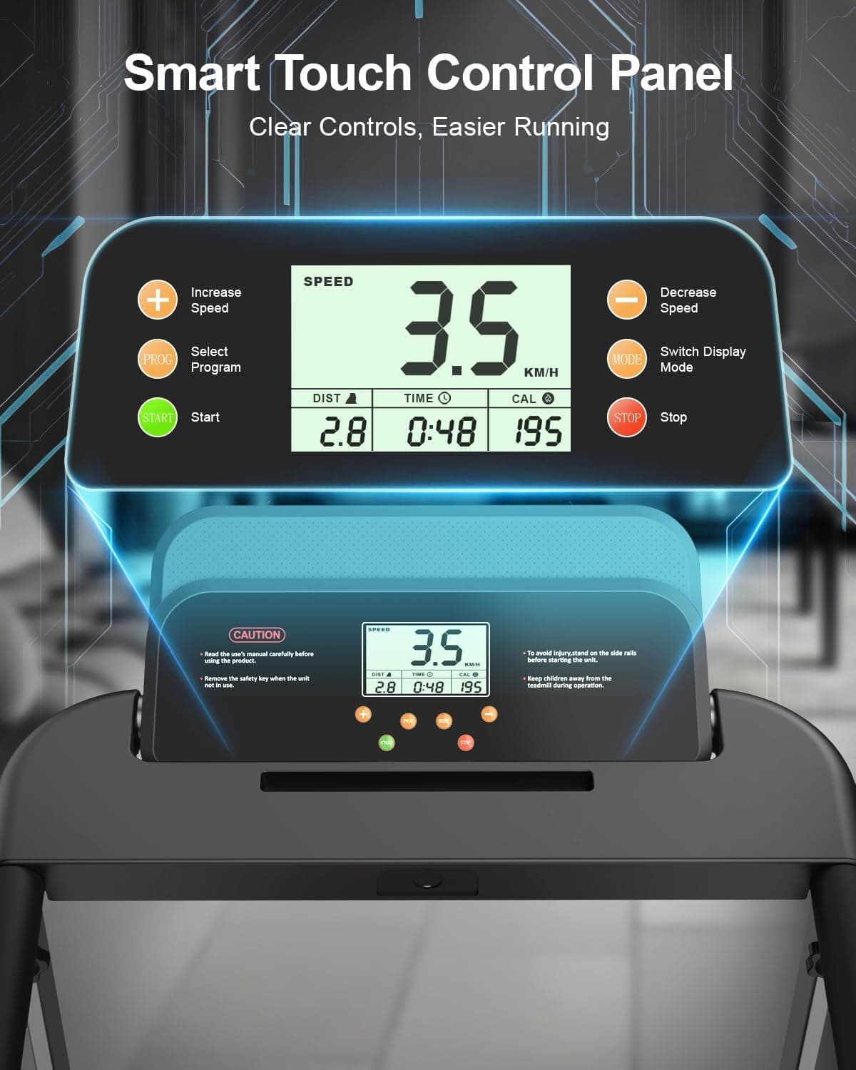 Treadmills for Home Walking Pad with Incline Portable Foldable Under Desk Compact Running Machine Green 0.6-6.2 MPH Eléctrica Casa Tredmill — 2 of 5
