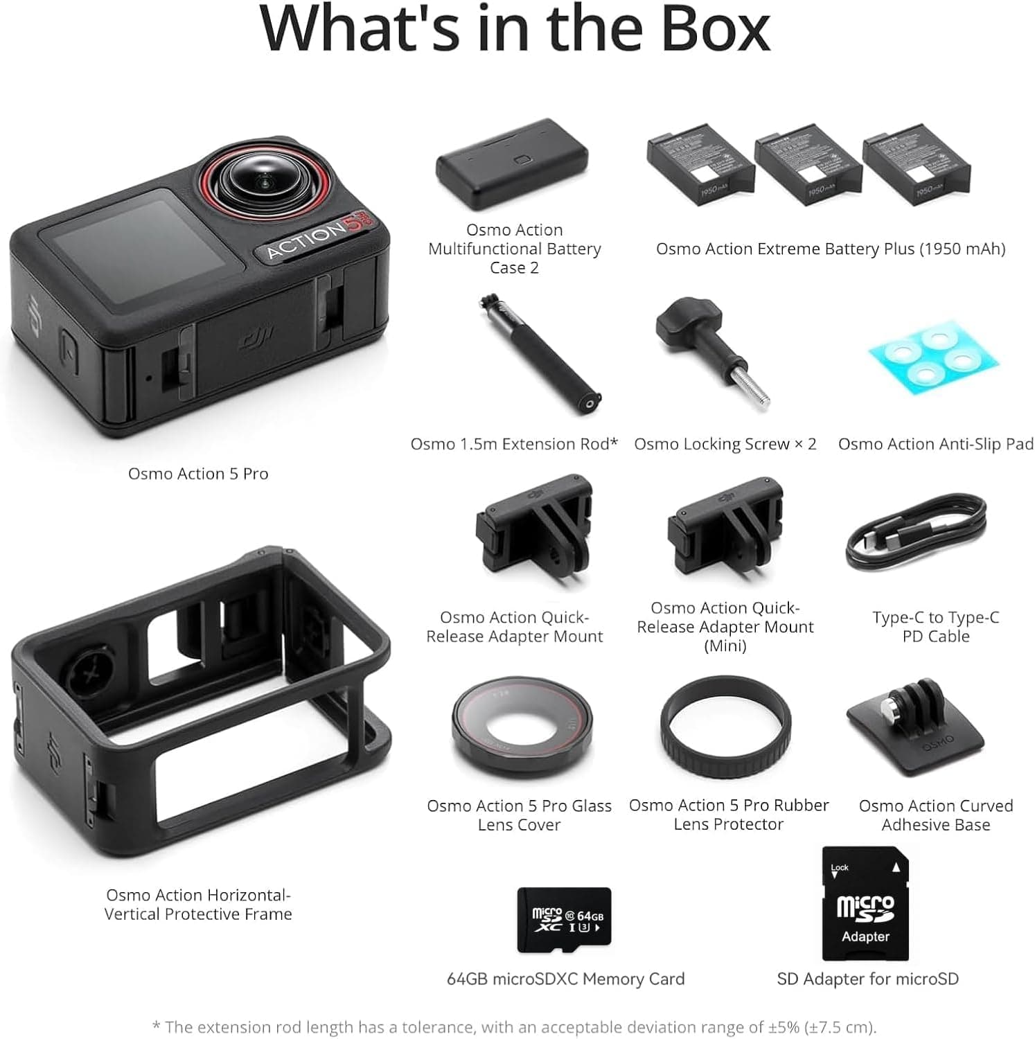 DJI Osmo Action 5 Pro Waterproof Action Camera Bundle Featuring Advanced 1.3-Inch Sensor, 4K Video Recording and Durable All-Weather Construction — 5 of 5