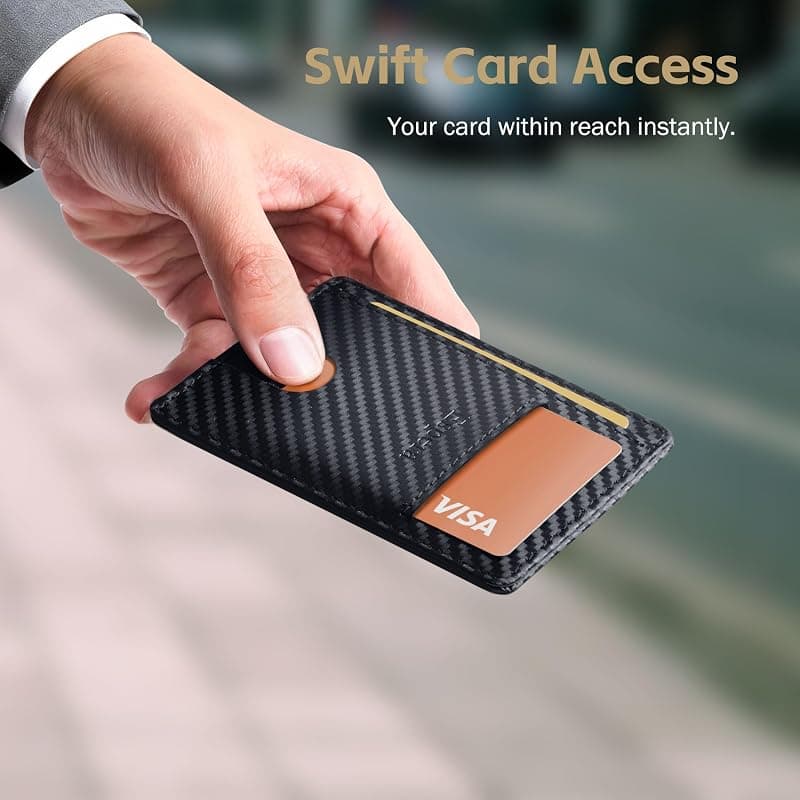 Espera Slim Minimalist Front Pocket Wallet for Men with RFID Blocking Credit Card Holder and Thin Travel ID Card Case Design — 5 of 5