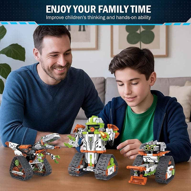 STEM Robot Building Kit with Remote Control, 5-in-1 Coding Robotic Technic Toys, 539 Pieces for Kids Age 8-12 and Science Learning Gifts — 5 of 5