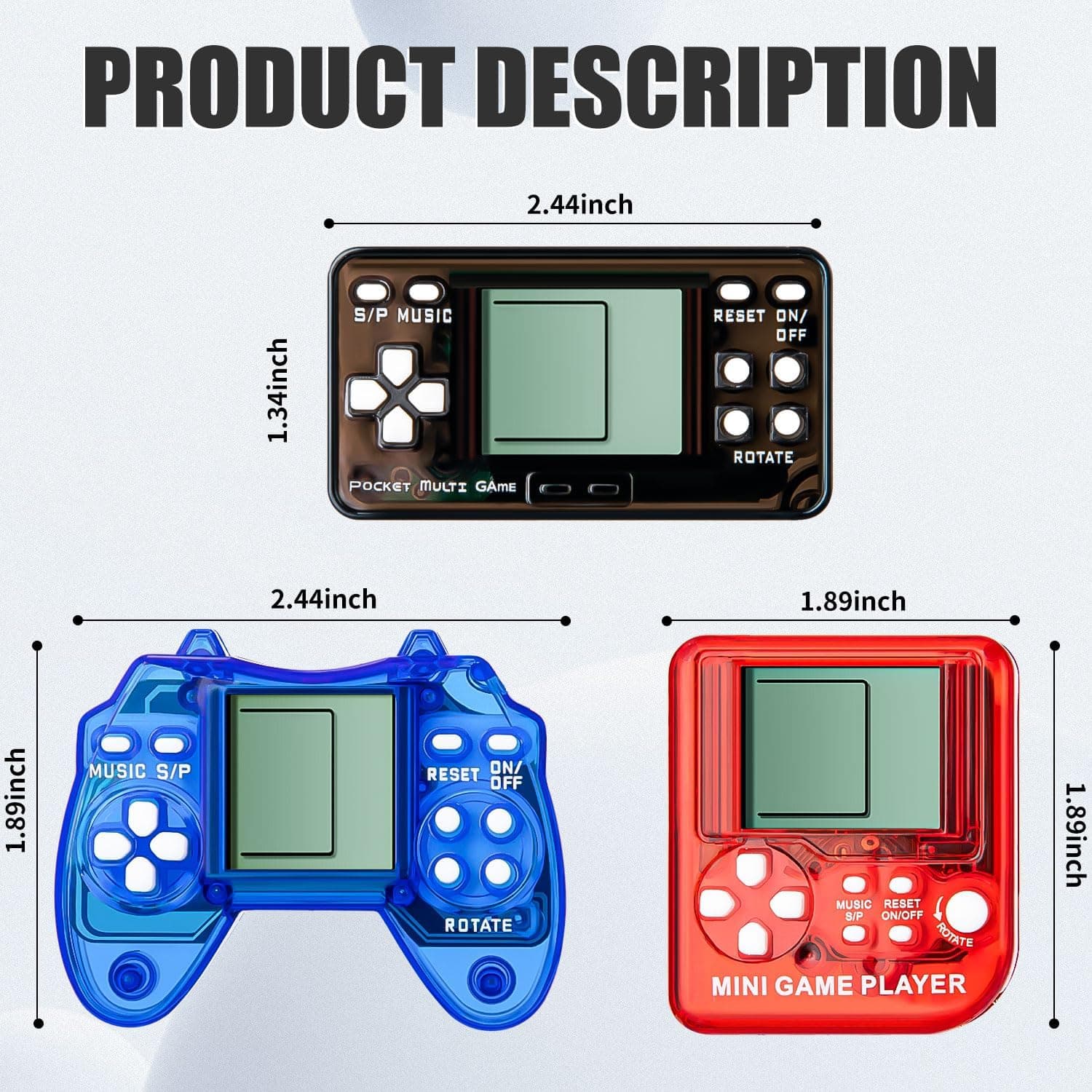 Mini Video Game Keychain Set for Kids' Party Favors — 1 of 5