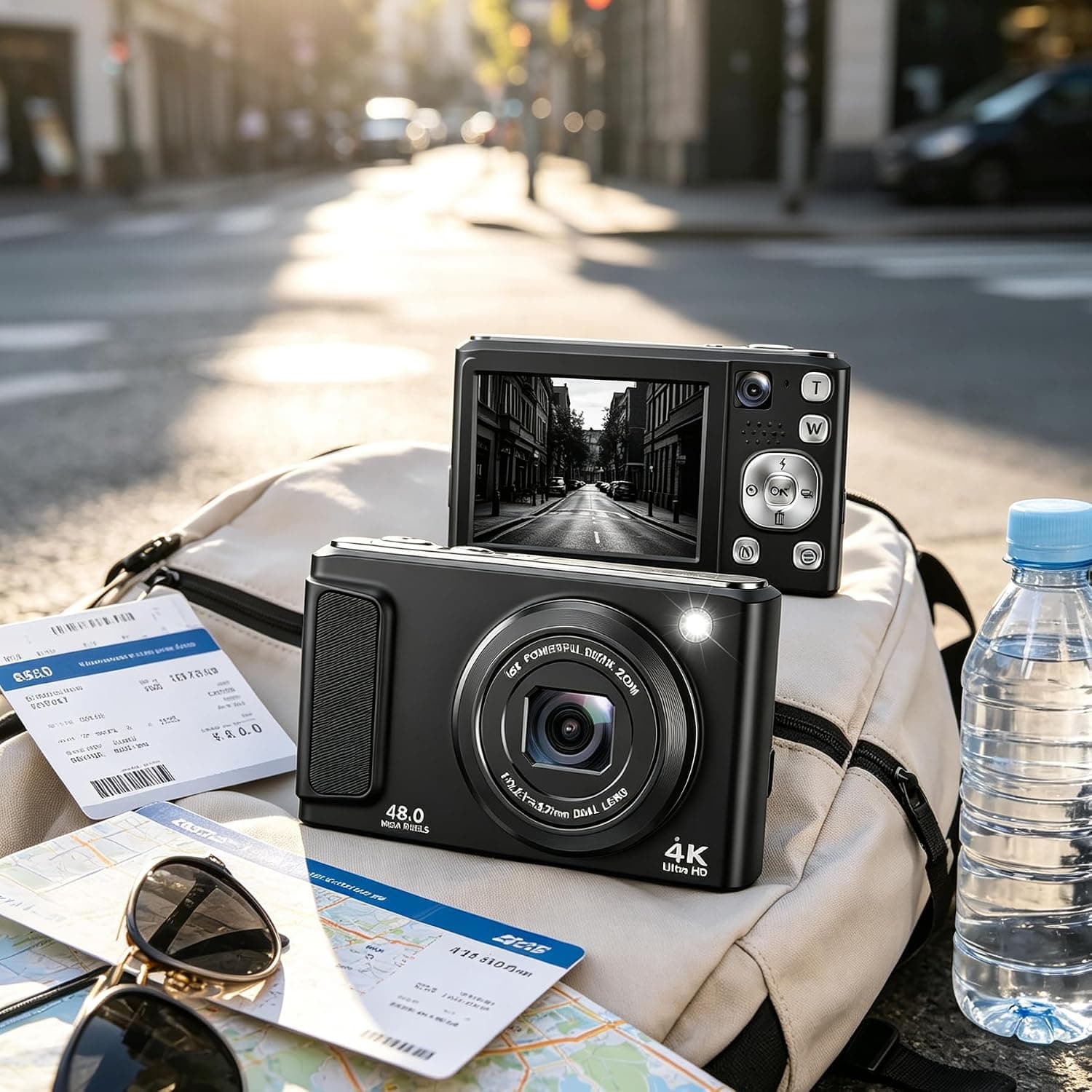 4K 48MP Digital Camera with Front and Rear Cameras Dual Lens Selfie Vlogging Video Recording Compact Point and Shoot for Content Creators — 4 of 5