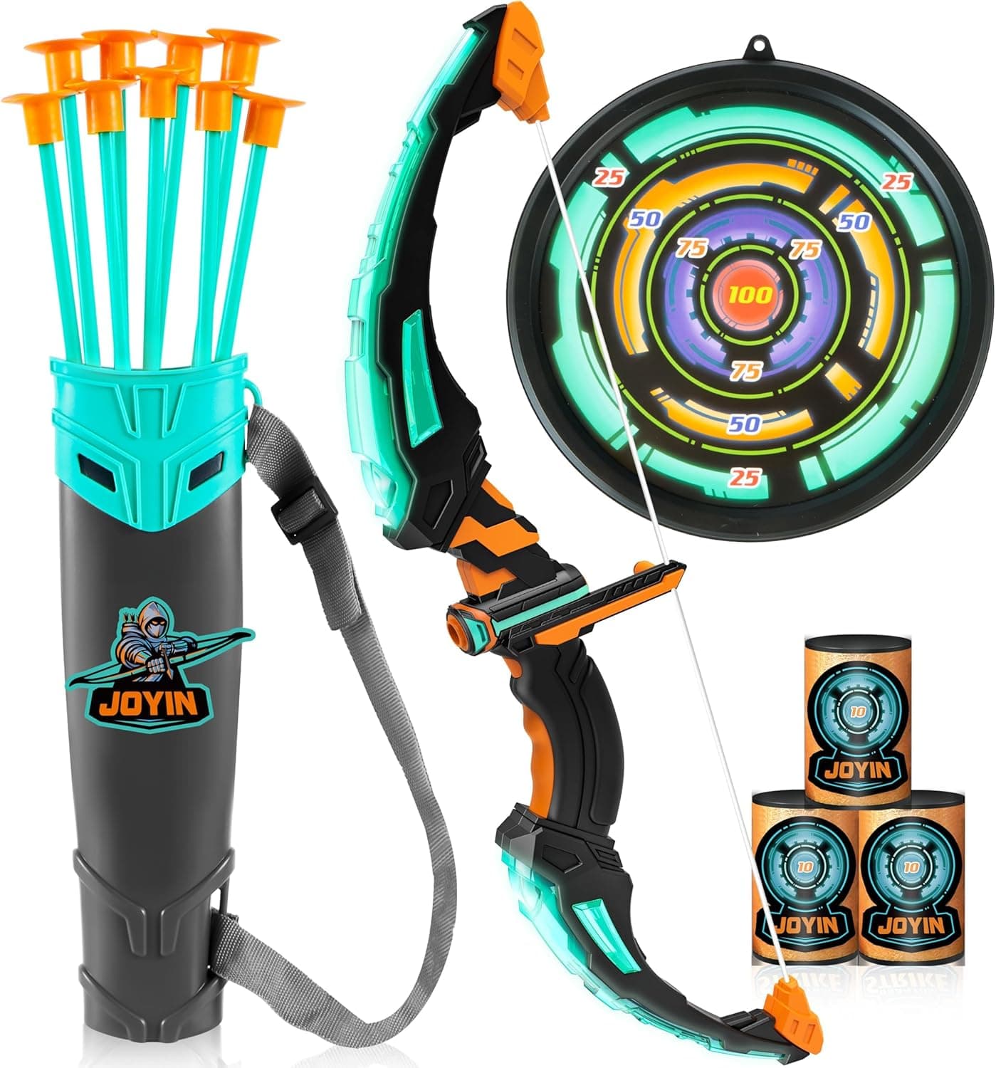JOYIN Kids Bow and Arrow Set with LED Light Up Features — 1 of 5