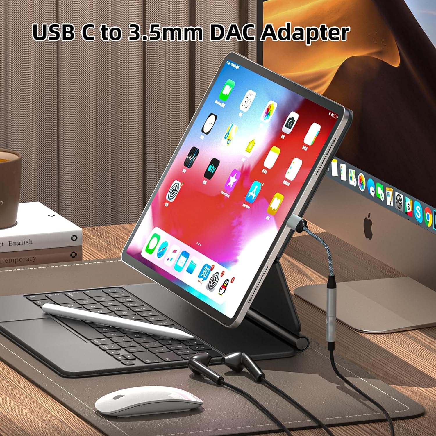 USB-C to 3.5mm Audio Adapter 2 Pack for Headphone Jack Connection, Hi-Res DAC Chip Support, Durable Braided Cable, Compact Plug and Play Design — 5 of 5