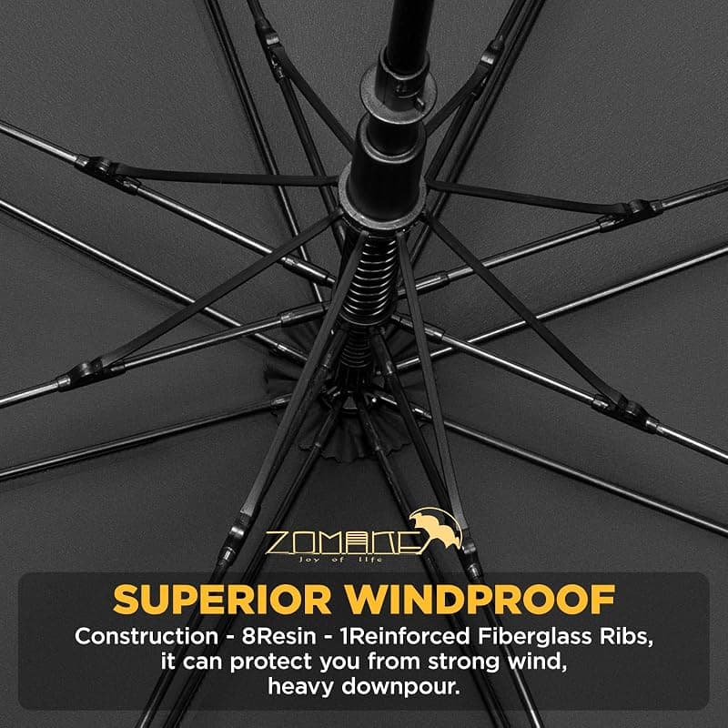 ZOMAKE Golf Umbrella Large Windproof Heavy Duty Umbrellas 54 Inch Canopy with Automatic Open and Sturdy Fiberglass Frame Construction — 5 of 5