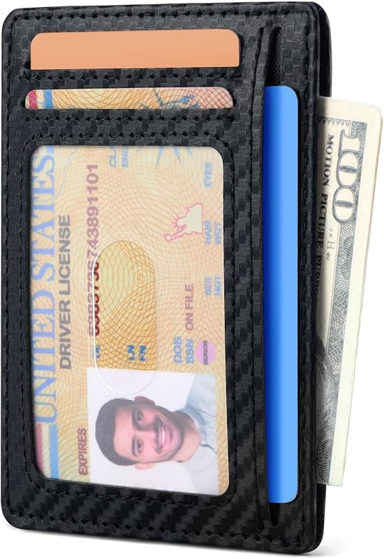 Espera Slim Minimalist Front Pocket Wallet for Men with RFID Blocking Credit Card Holder and Thin Travel ID Card Case Design — 2 of 5