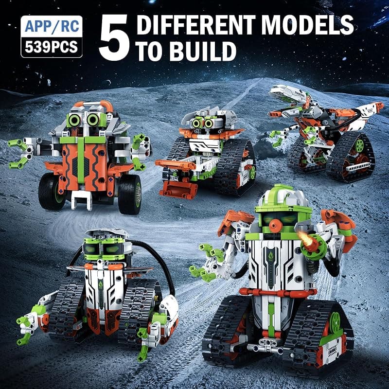 STEM Robot Building Kit with Remote Control, 5-in-1 Coding Robotic Technic Toys, 539 Pieces for Kids Age 8-12 and Science Learning Gifts — 2 of 5