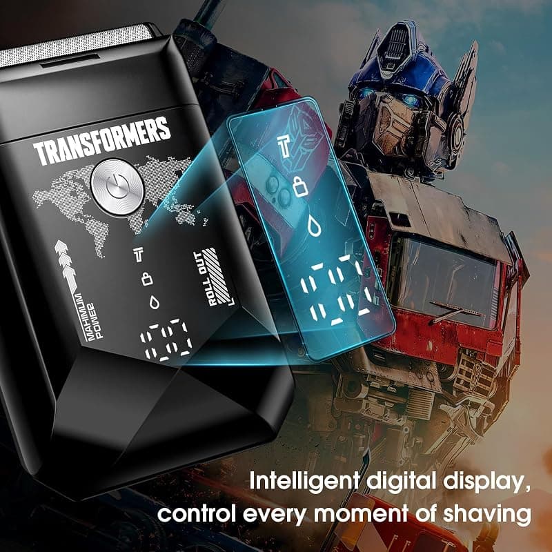 Transformers Electric Foil Shaver for Men with Portable Design, Close-Cutting Blades, Rechargeable Battery and Precision Face Grooming Performance — 3 of 5