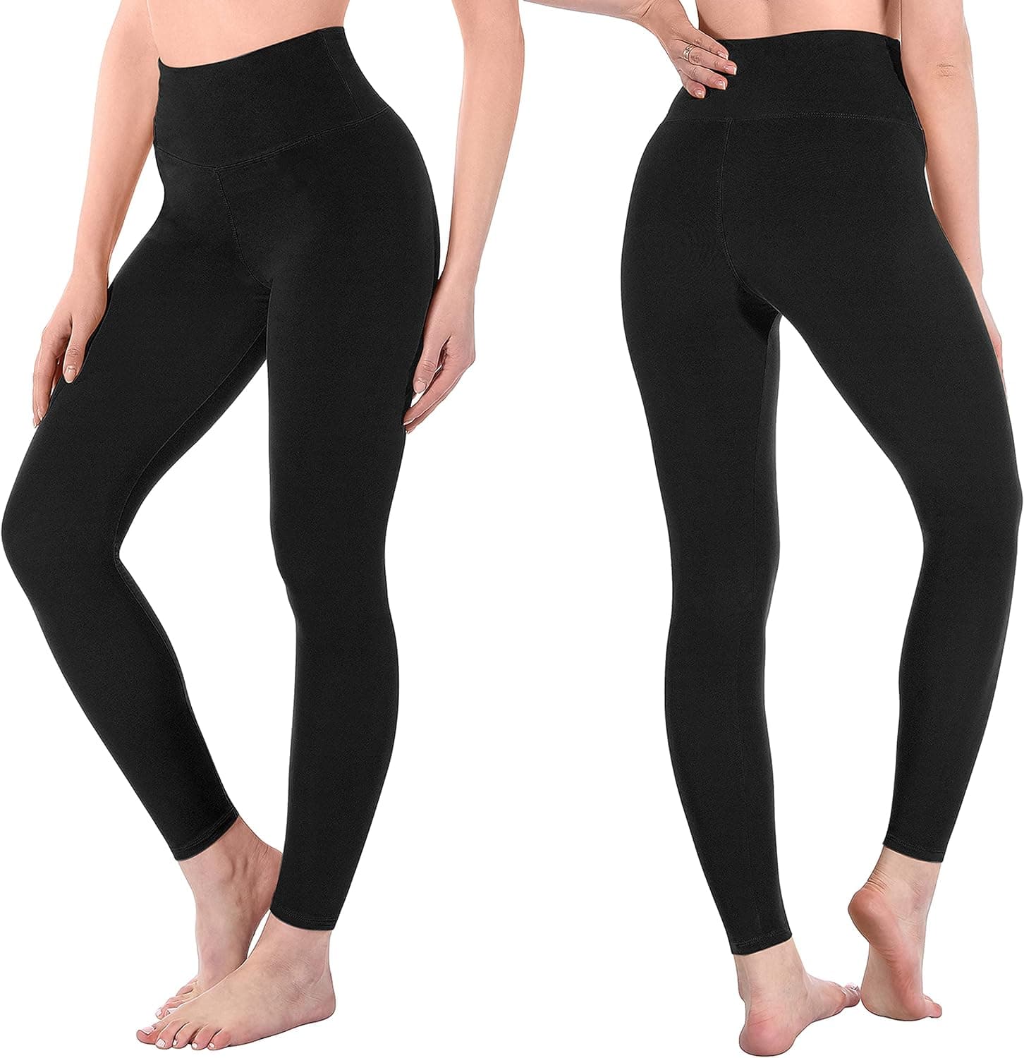 High Waisted Full Length Capri Leggings with Tummy Control, Ultra-Soft Stretch Fabric, Moisture-Wicking Material and Deep Side Pockets for Daily Wear — 3 of 5