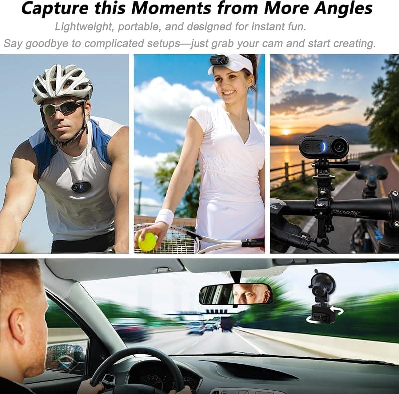 SixBondsCam 4K Mini Body Camera with 128GB Storage, Thumb Size Wearable Action Cam Design, Ultra HD Video Resolution and Portable Clip-on Mount — 3 of 5