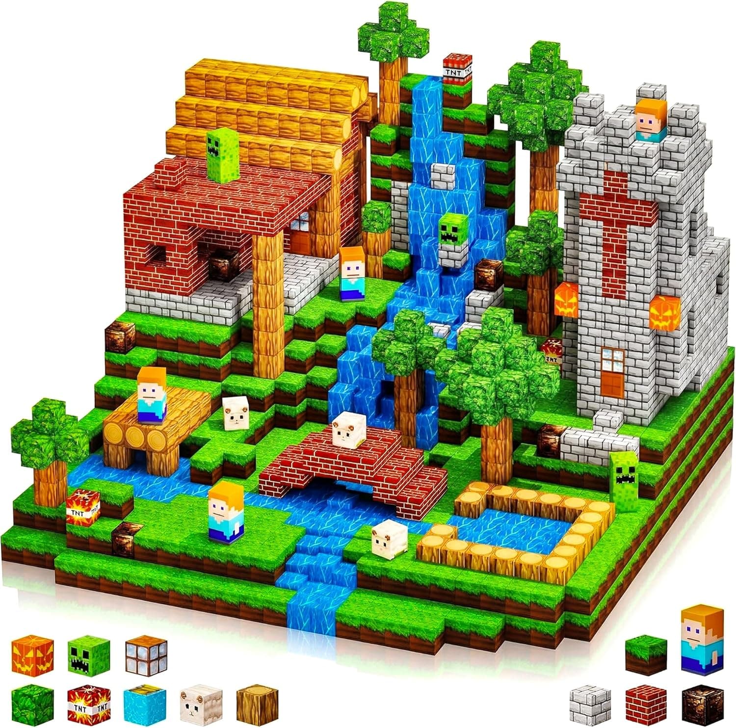 Uucoco 100 PCS Magnetic Building Blocks for Kids — 1 of 5