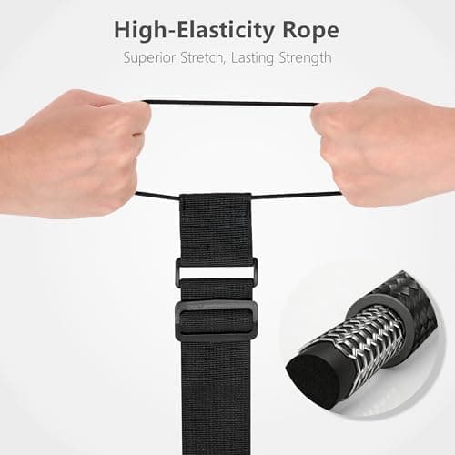 Mayski 4 Pack Adjustable Elastic Luggage Connector Straps for Suitcases with Secure Buckle Design and Heavy Duty Travel Security Features — 3 of 5