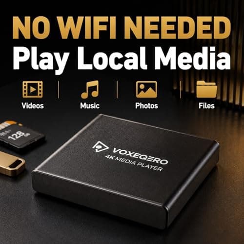 4K Media Player for TV with USB SD Playback, HDMI AV Output, and Convenient Auto Resume Feature for Seamless Movie Watching Experience — 3 of 5