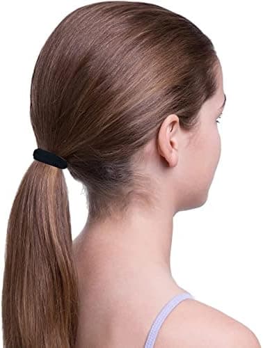Black Hair Ties 50 Pcs Stretchable Anti Fracture No Crease No Damage High Elastic Pony Tails Hair Ties for Girls Women Short and Long Hair — 2 of 5