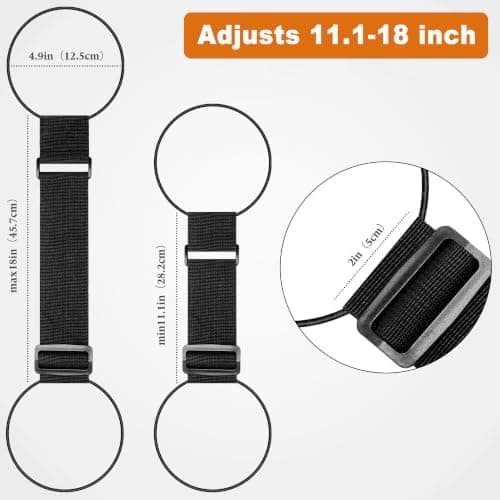 Mayski 4 Pack Adjustable Elastic Luggage Connector Straps for Suitcases with Secure Buckle Design and Heavy Duty Travel Security Features — 5 of 5