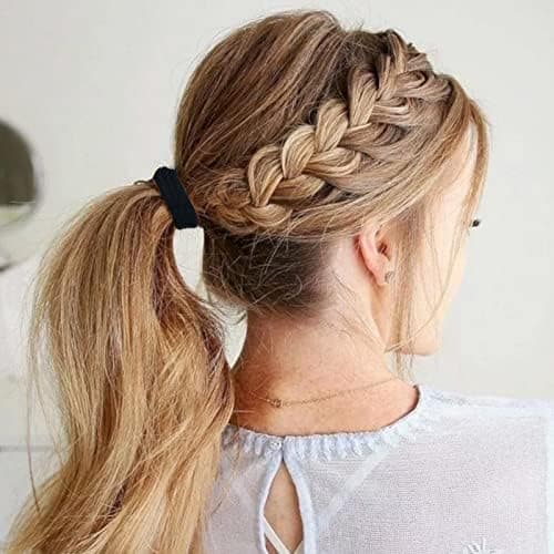 Black Hair Ties 50 Pcs Stretchable Anti Fracture No Crease No Damage High Elastic Pony Tails Hair Ties for Girls Women Short and Long Hair — 3 of 5
