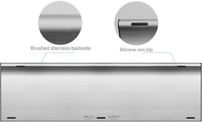 Arteck HB192 Universal Bluetooth Keyboard Stainless Steel Full Size Wireless Keyboard with Multi-Device Pairing and Rechargeable Battery for Multiple — 3 of 5