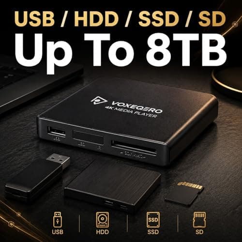 4K Media Player for TV with USB SD Playback, HDMI AV Output, and Convenient Auto Resume Feature for Seamless Movie Watching Experience — 4 of 5