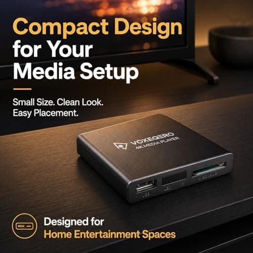 4K Media Player for TV with USB SD Playback, HDMI AV Output, and Convenient Auto Resume Feature for Seamless Movie Watching Experience — 2 of 5