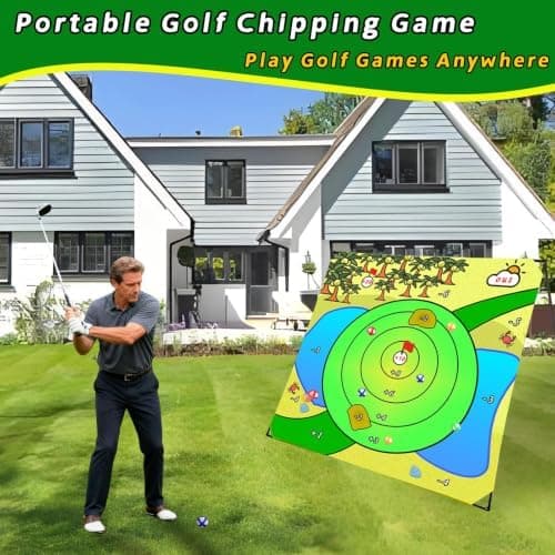 Airaperto Golf Chipping Game with 5 x 5 FT Battle Target Mat Training Set for Indoor and Outdoor Backyard Practice and Skill Building — 3 of 5