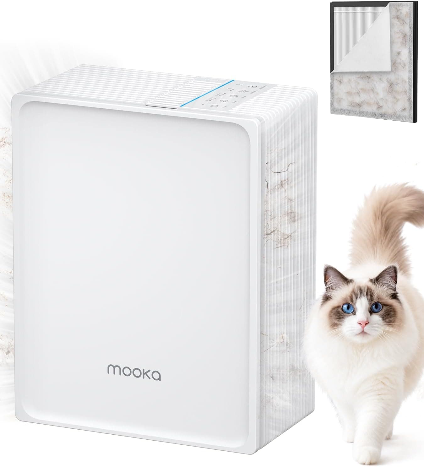 Air Purifier for Home Pets Large Room 1300 Ft² with Powerful Filtration, Quiet Sleep Mode, Compact Design and Energy-Saving Performance — 2 of 5