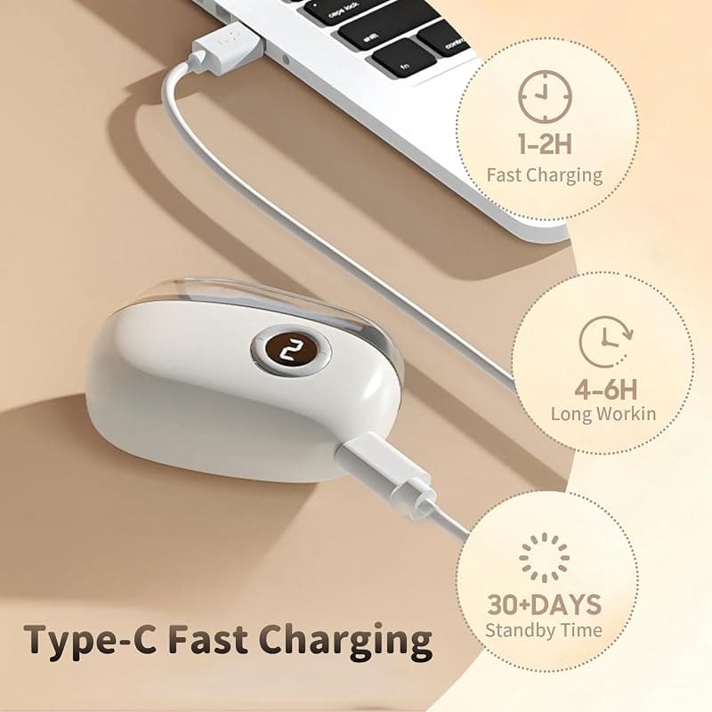 Electric Nail Clipper 3-Speed Electric Nail Trimmer with Digital Display Screen for Safe Automated Trimming and Easy Grooming — 5 of 5