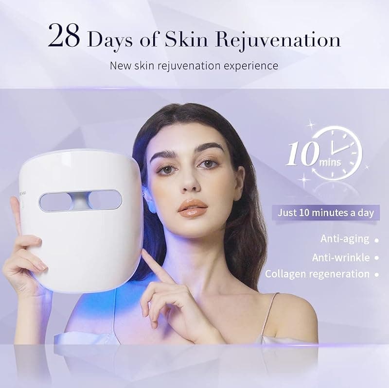 HIME SAMA LED Face Mask Red Light Therapy Miracle STAR FSA and HSA Eligible Skincare Device with Advanced Rejuvenating Technology — 2 of 5