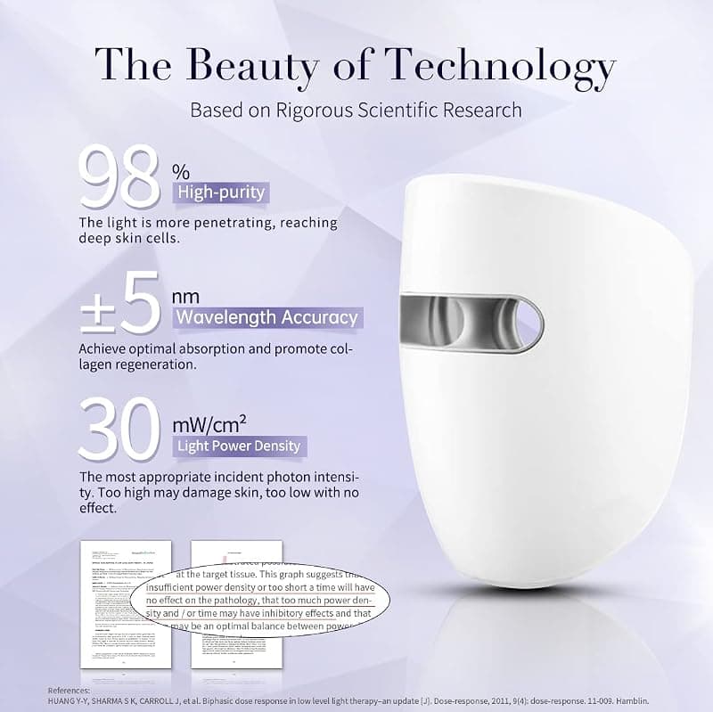 HIME SAMA LED Face Mask Red Light Therapy Miracle STAR FSA and HSA Eligible Skincare Device with Advanced Rejuvenating Technology — 3 of 5