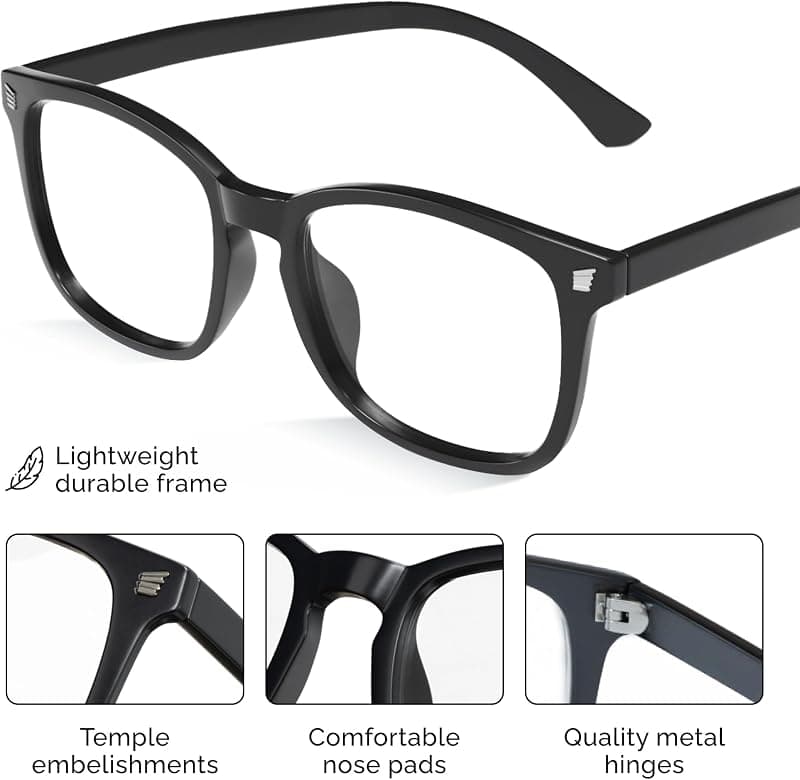 livho High Tech Blue Light Glasses with Advanced Computer Screen Fatigue Reduction and Full UV Protection Lenses for Everyday Digital Eye Strain — 4 of 5