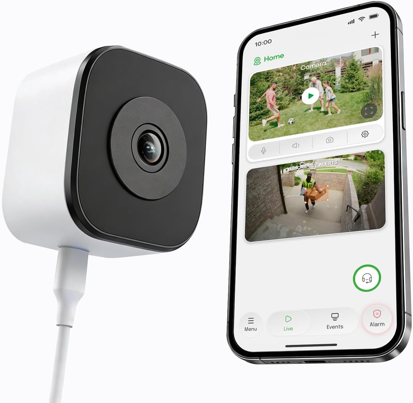 HomiQ 5MP 3K No Drill Window Security Camera with Color Night Vision, Dual-Band WiFi, Anti-Glare Glass, Motion Detection and 24/7 Recording — 1 of 5