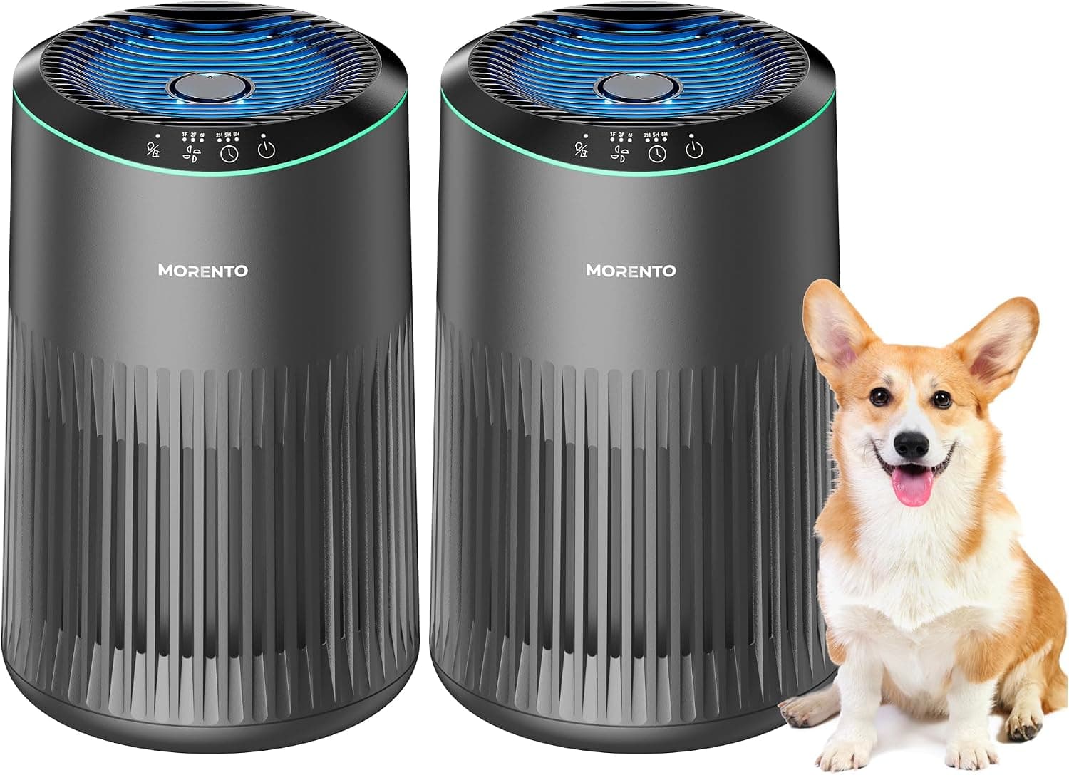 Air Purifiers for Bedroom 2 Pack with Dual Unit Coverage, Quiet Sleep Mode, Compact Design and Advanced Filtration Technology — 2 of 5