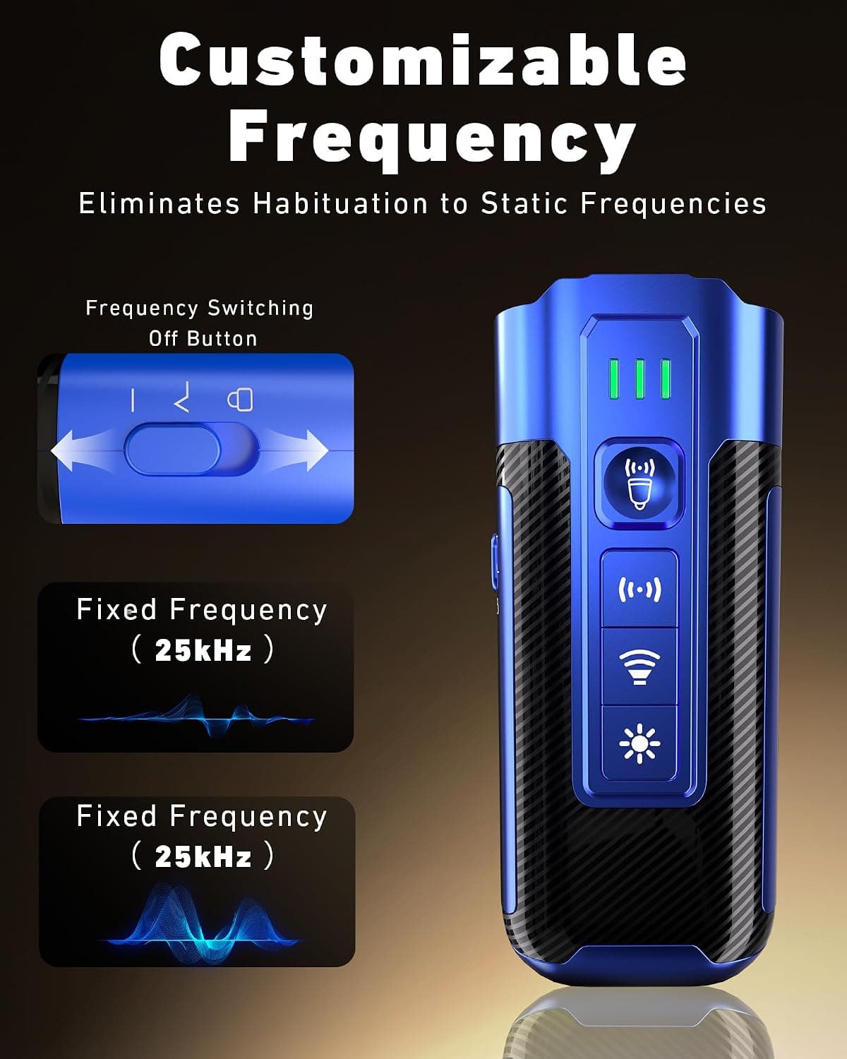 Ultrasonic Anti-Barking Device with Upgraded 2X Ultrasonic Tech, 50ft Range, Smart Customizable Frequencies, 4 Modes and 180-Day Standby Battery — 5 of 5