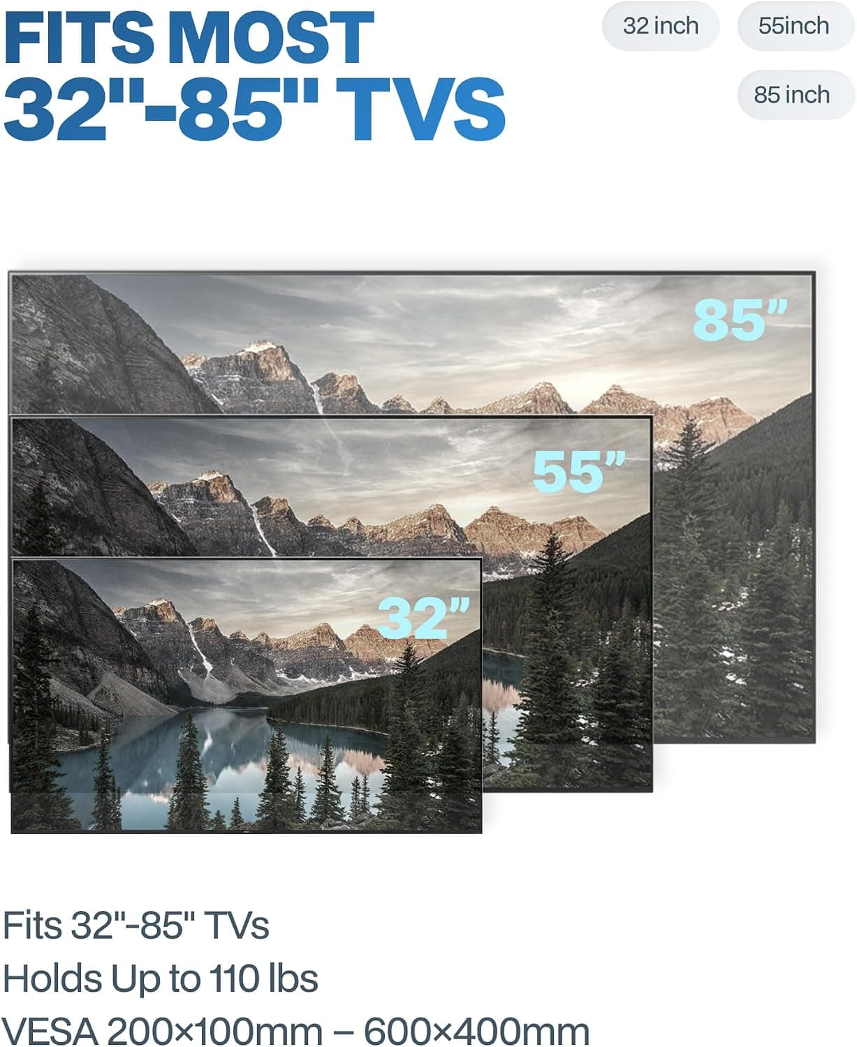 Motorized Ceiling TV Mount Featuring ±150° Swivel, Remote Control Operation, Heavy-Duty Steel Construction and Universal Flat Screen Compatibility — 5 of 5