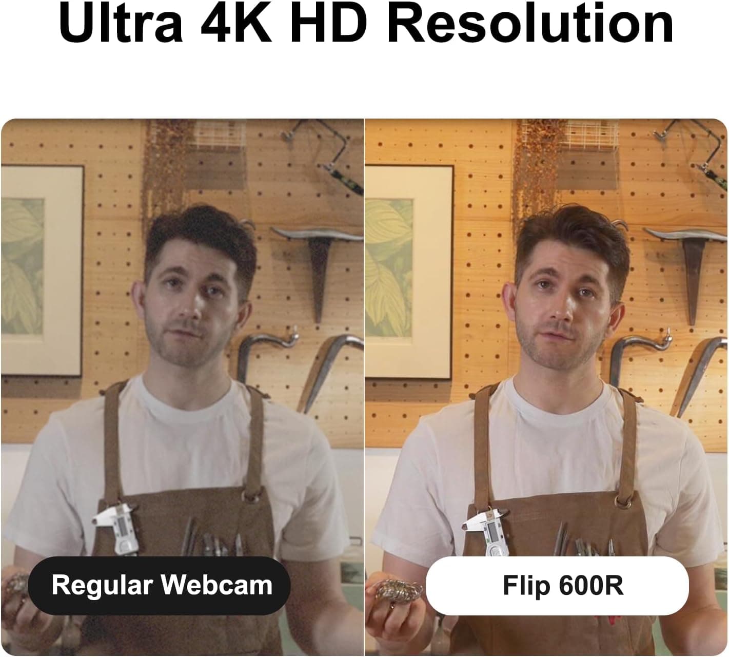 JOYUSING Flip600R 4K Webcam with Ultra HD 3840x2160 Resolution, PDAF Autofocus, Built-In Noise-Cancelling Microphones and Integrated Privacy Cover — 5 of 5