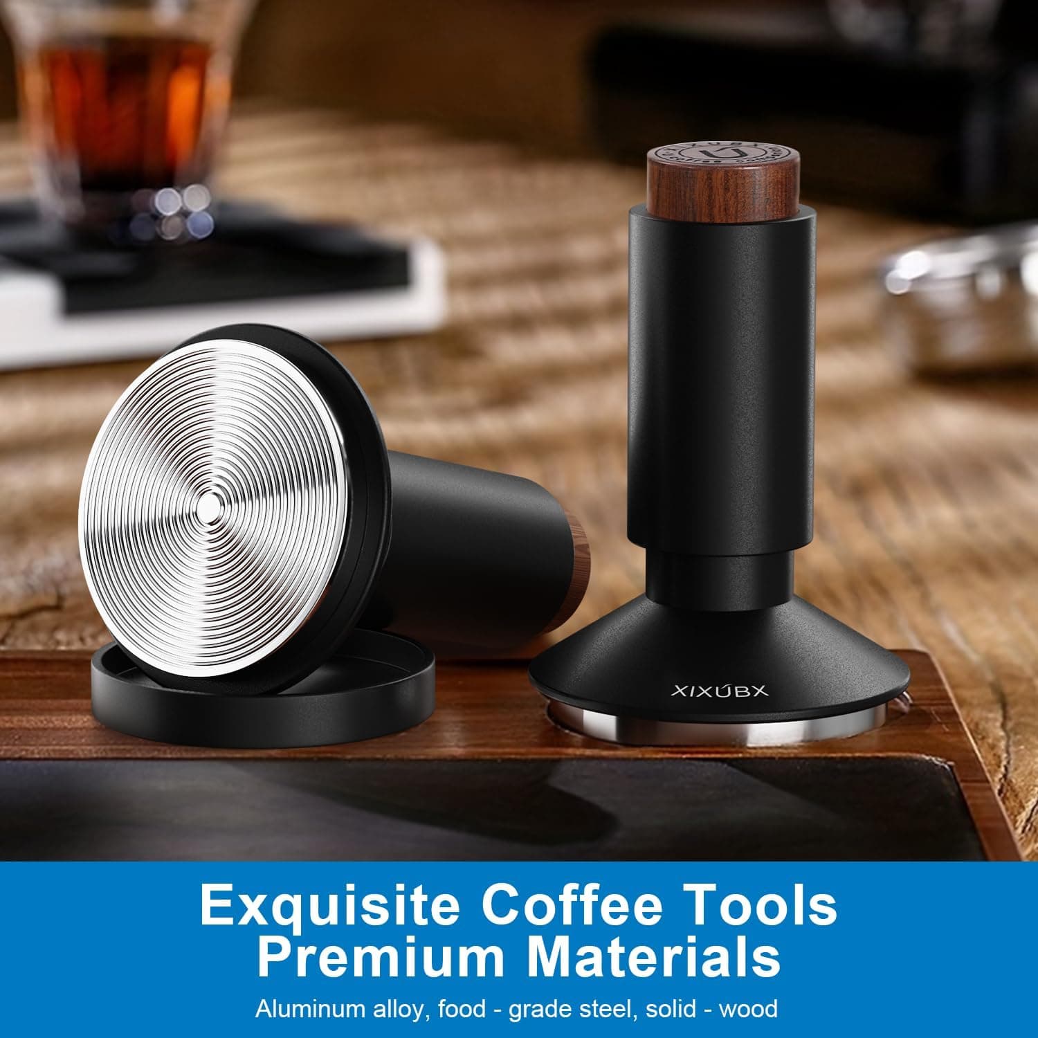 58.35mm 2-in-1 Espresso Tamper and WDT Tool with Precision Distribution, Stainless Steel Construction and Ergonomic Grip for Uniform Coffee Extraction — 3 of 5
