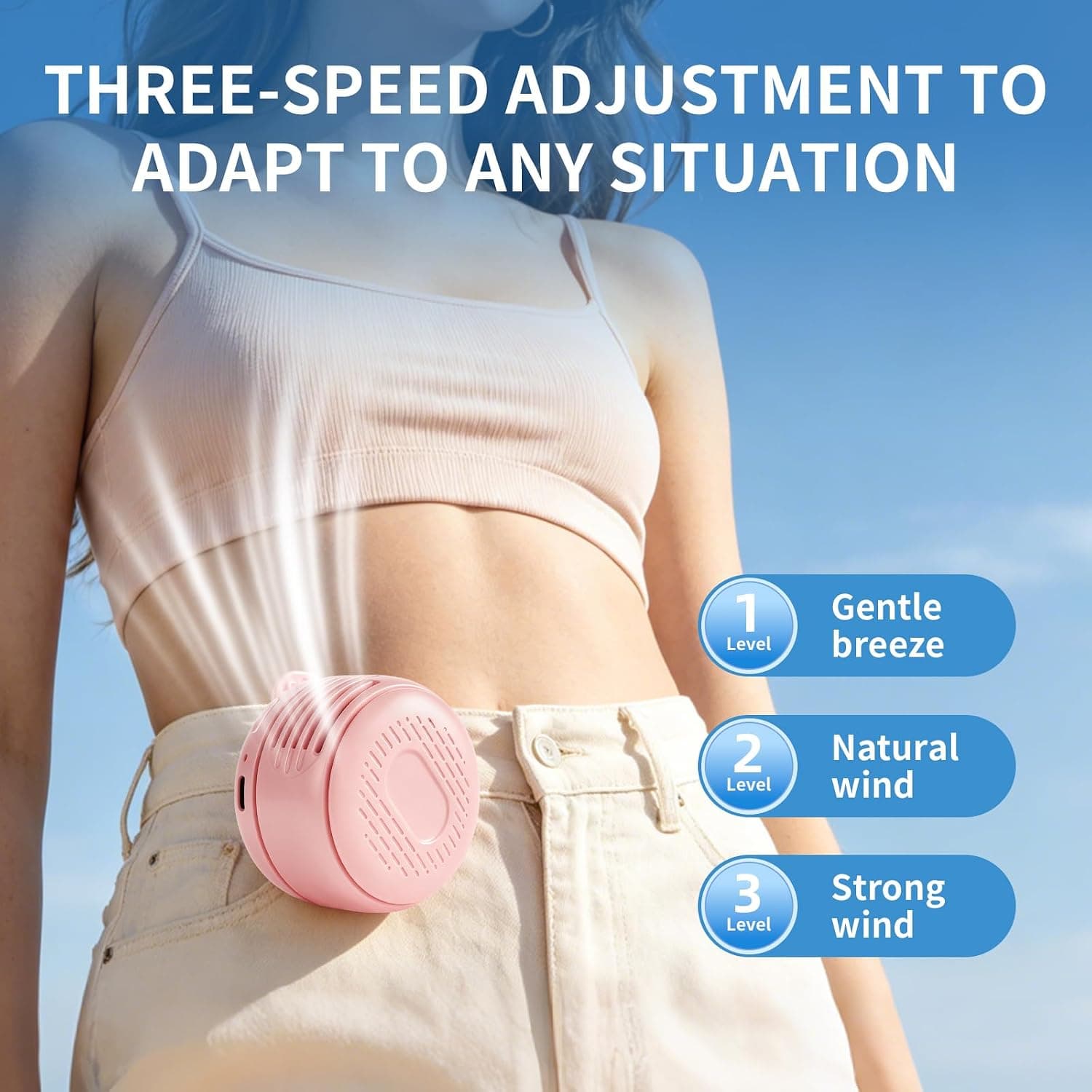 Mini USB Rechargeable Clip-On Fan — 4 of 5