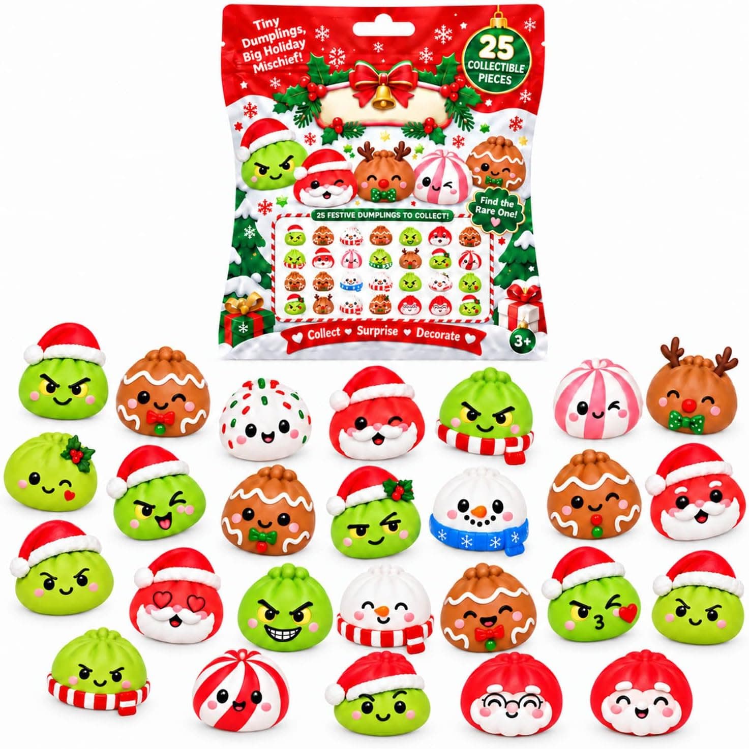 Advent Calendar 2026 Christmas 24 Days Squishies for Adults Featuring Daily Surprises Festive Holiday Toys and Stress Relief Soft Novelty Gifts — 1 of 5