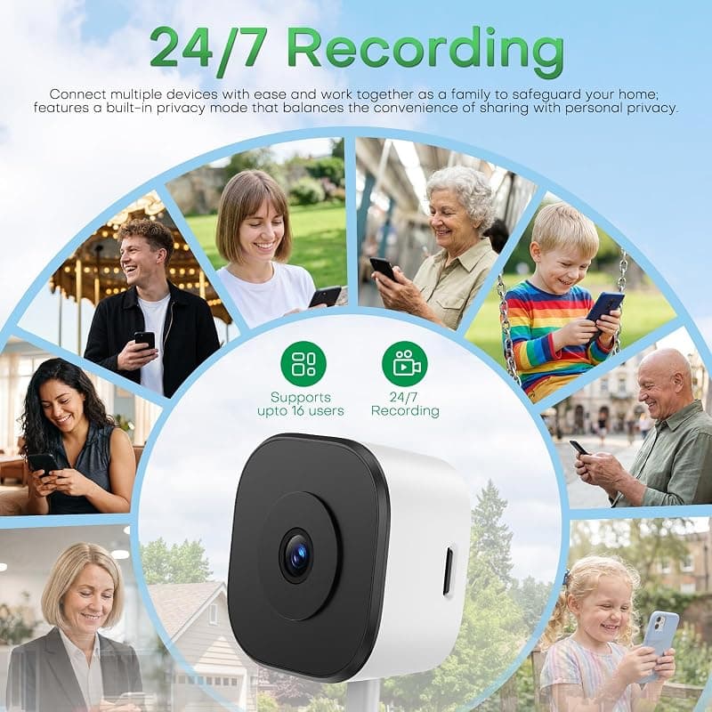 HomiQ 5MP 3K No Drill Window Security Camera with Color Night Vision, Dual-Band WiFi, Anti-Glare Glass, Motion Detection and 24/7 Recording — 3 of 5