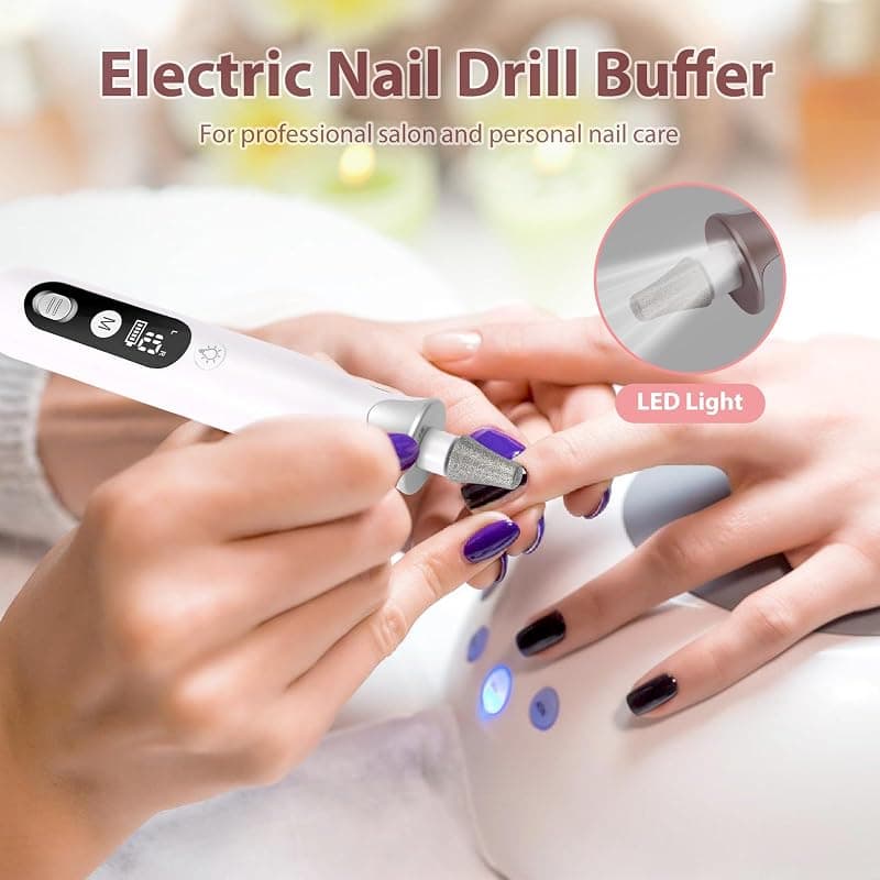 ZABOUL Electric Nail File Cordless Nail Drill Machine for Professional Home Salon Care with Rechargeable Design and Ergonomic Lightweight Body — 4 of 5