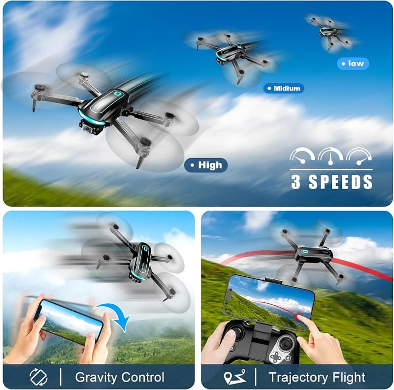 Drone with Camera for Beginners, 1080P HD FPV Foldable Drone Gift for Kids Featuring Compact Frame and Easy Flight Controls — 5 of 5