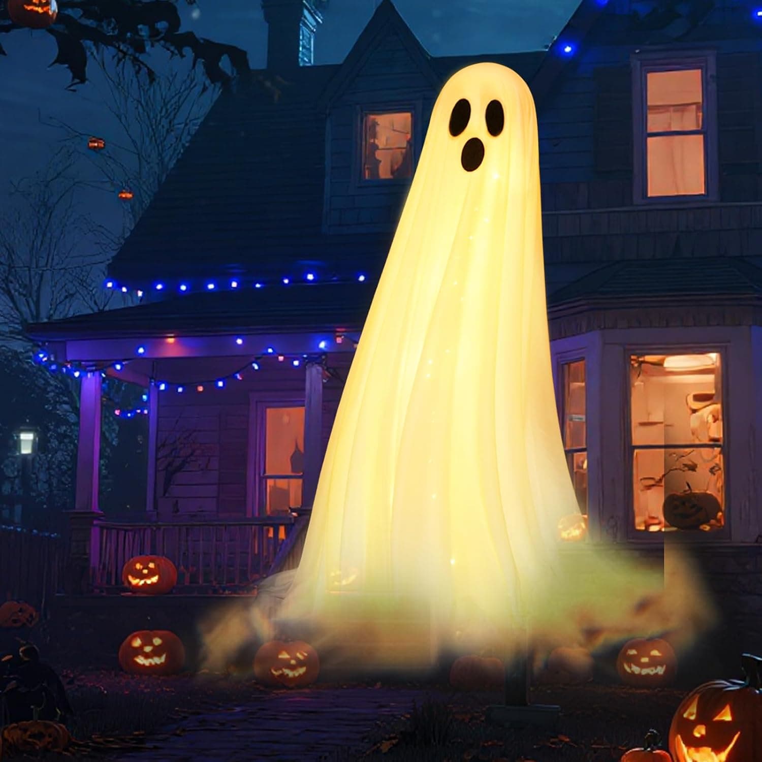 12-in-1 Halloween Projector Light Featuring Holiday Slides, Remote Control, Weather-Resistant Design and Dual-Projection Display — 5 of 5